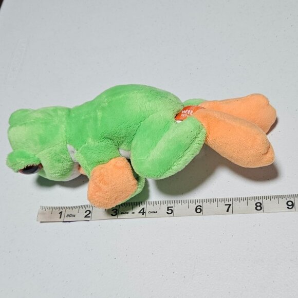 Wild Republic Huggers Red Eyed Tree Frog 8 in Plush Slap Bracelet Stuffed Animal - Picture 7 of 7